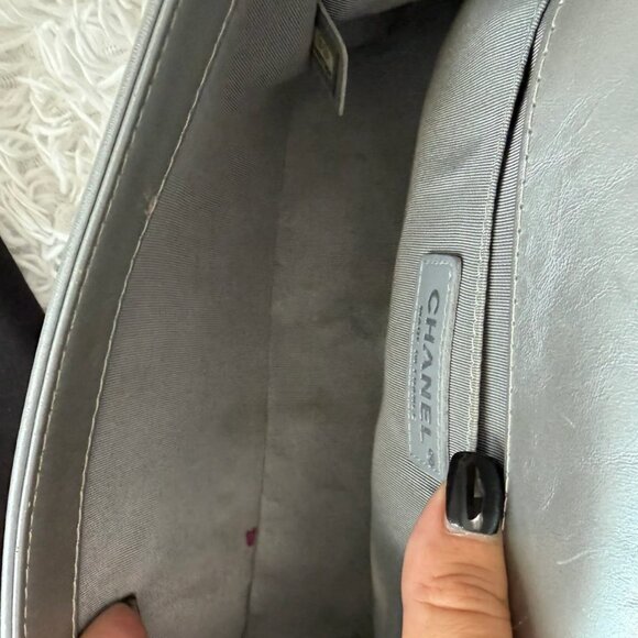 Chanel Silver Medium Boy Chain around bag - Picture 15 of 15